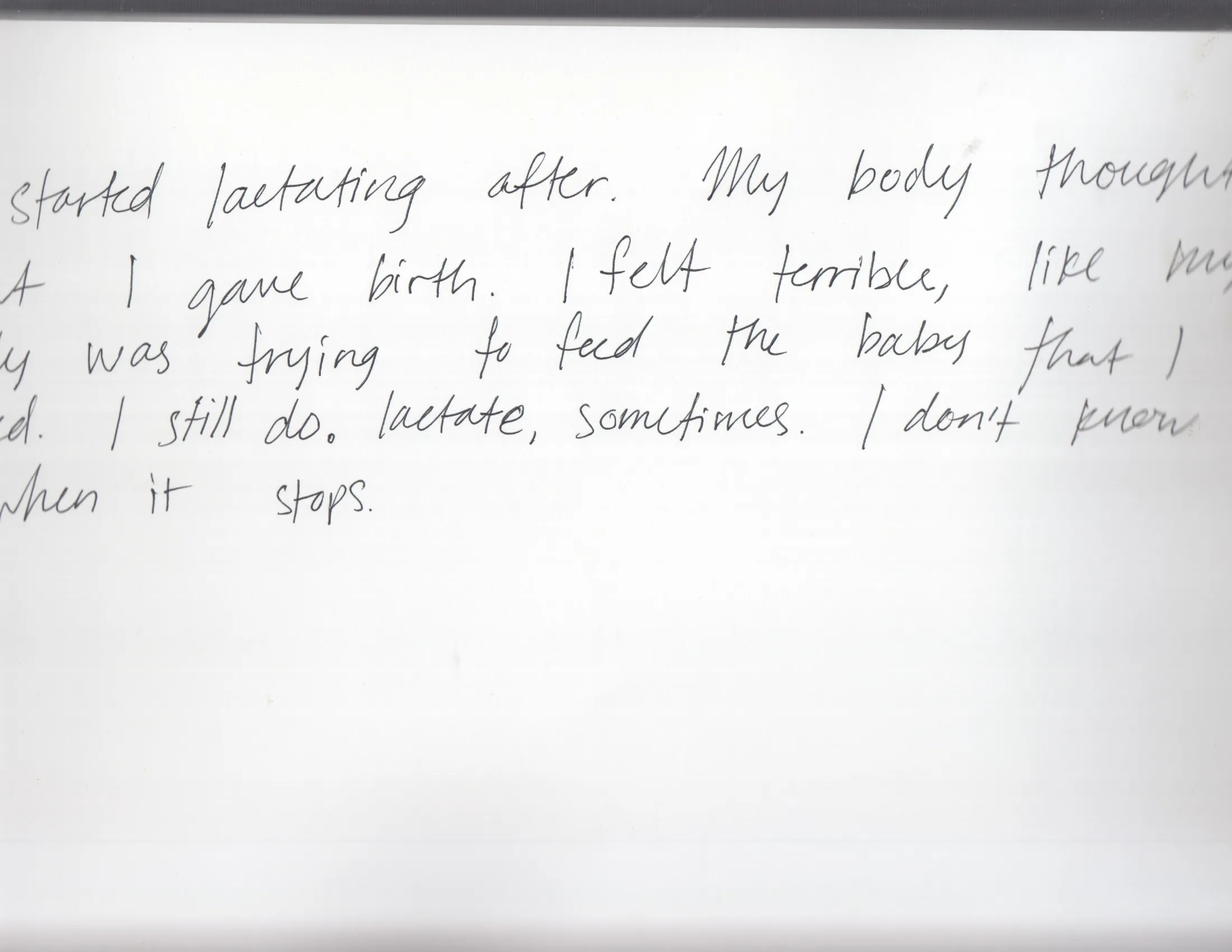 she just wanted out — 9